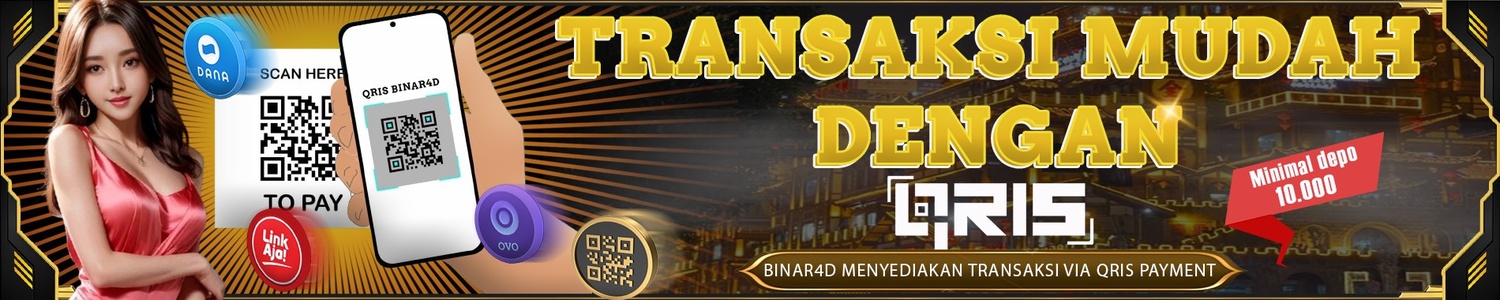 Transaksi di BINAR4D dengan mudah menggunakan Qris